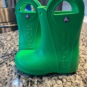 Crocs Kids Green Rain Boots